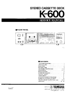 Yamaha K-600 - Service Manual 